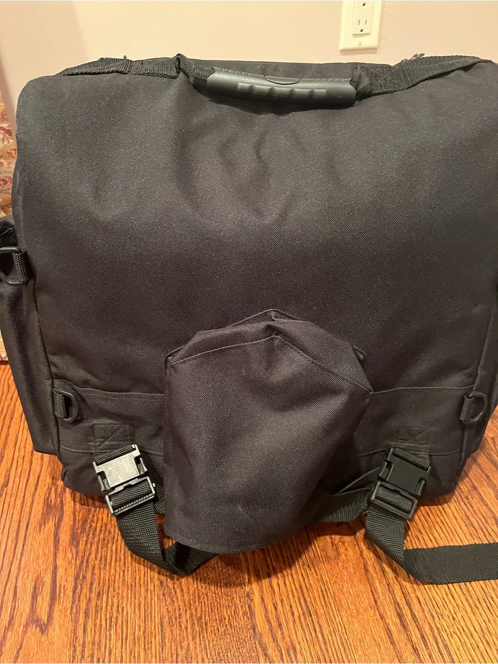 Harley Davidson by SAC Motorcycle Sissy Bar Bag Black Luggage Touring Tail Bag !
